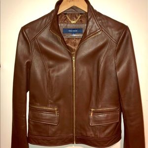 Leather COLE HAAN Jacket - size Small